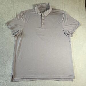 j crew performance Polo shirt Size XL Light Purple  Short Sleeve Heathered, Golf
